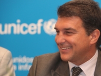 UNICEF pays tribute to Joan Laporta and Barça