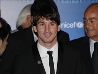 Messi, durante la gala celebrada en Argentina.