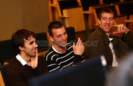Fran Vzquez, Jordi Trias i Roger Grimau, tamb protagonistes de l'anunci, han estat a la presentaci.