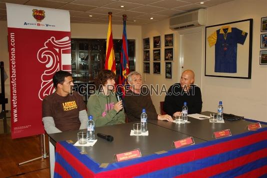 Carles Puyol exponiendo sus argumentos. Foto: David Cuella.