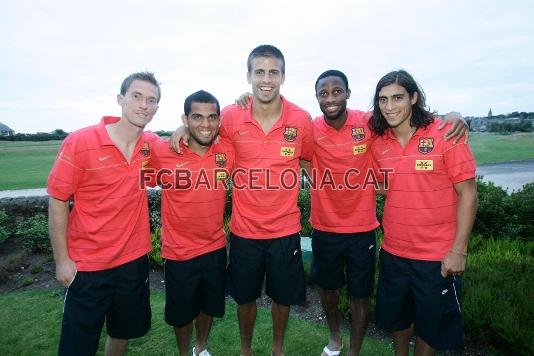 Alexander Hleb, Dani Alves, Gerard Piqu, Seydou Keita i Martn Cceres van ser les cinc incorporacions que va fer el FC Barcelona aquest darrer estiu per afrontar la temporada 2008/09.