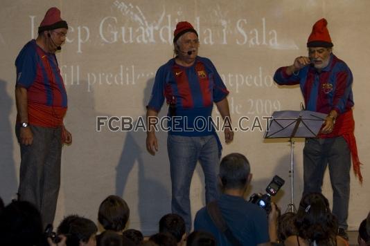 Actuaci musical de Els Tromolaires. Fotos: lex Caparrs (FC Barcelona)