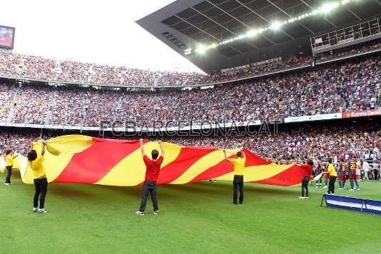 Activitats al Camp Nou per la Diada (11/9/2010).