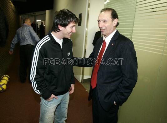 Leo Messi tuvo la oportunidad de conocer a Quini.