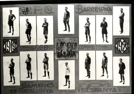 1920: El FC Barcelona s'end la primera final contra l'Athletic Club (2-0).
