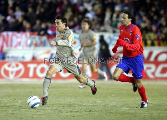 Xavi, en Numancia, la temporada 2004/05.