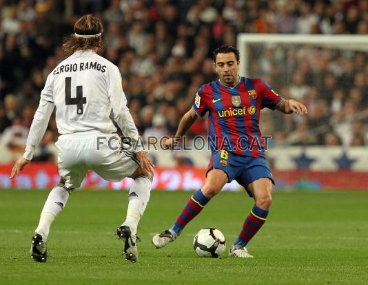 Xavi, genial. Seves han estat les dues assistncies de gol. Foto: Miguel Ruiz-FCB