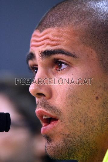 Valdés ha comparecido en rueda de prensa antes del entrenamiento. (Foto: Miguel Ruiz - FCB)