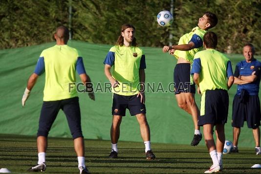 El resto de internacionales que ya están en Barcelona se entrenarán el miércoles. (Foto: Miguel Ruiz - FCB)