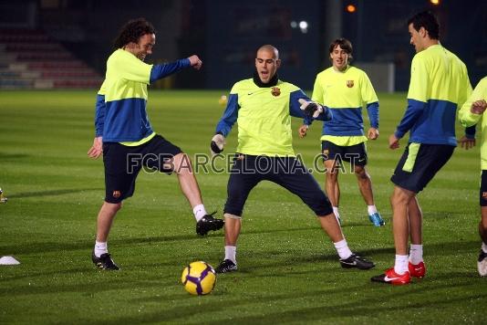 L'equip, plenament centrat en la preparaci del partit contra l'Athletic Club. (Fotos: Miguel Ruiz, FCB)
