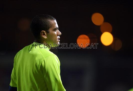 Dani Alves, un dels internacionals que ha tornat aquest dijous. (Fotos: Miguel Ruiz, FCB)