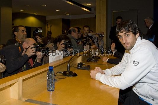 Diego Milito ha comparegut en roda de premsa.