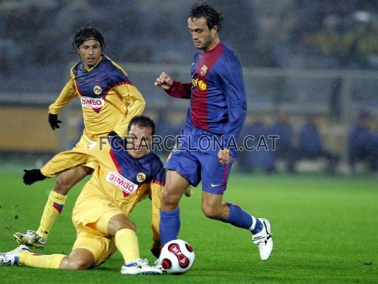 Santi Ezquerro va disputar els ltims minuts d'aquell matx. Foto: arxiu FCB.