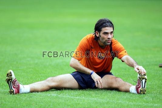 Mrquez, al inicio de una sesin de de entrenamiento. Foto: Archivo FCB