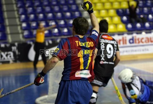 Teixid, autor del gol de la victoria del FC Barcelona Sorli Discau.