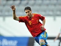 Rubén Rochina, celebrant un gol. Foto: www.uefa.com
