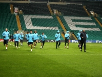 Squad works out at Celtic Park