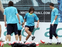 Puyol back with the group