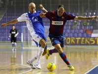 El Armiñana València, en el partido disputado en el Palau Blaugrana