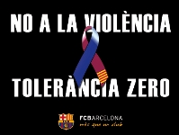 El Camp Nou, unido contra la violencia