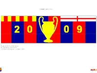Imatge: Reproducció del mosaic previ al Barça-Chelsea.