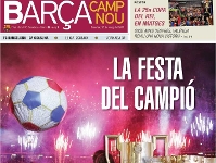 La festa del campi', en el diario Bara Camp Nou'