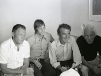 De izquierda a derecha, Michels, Cruyff, Carabn y Coster. Fotos: Arxiu FCB/Segu.
