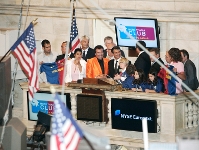Solidarity campaign in the New York stock exchange