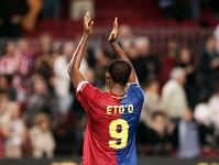 Eto'o scores fastest hat-trick