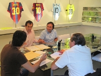 Acord entre el FCBJL i la Fundació Messi