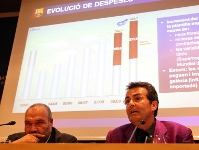 Xavier Sala i Martin ha explicado este miércoles cuales han sido los beneficios del club en el último ejercicio. Fotos: Miguel Ruiz-FCB