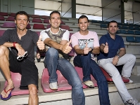 D'esquerra a dreta: Luis Enrique Martínez, Toni Gerona, Albert Canillas i Àlex Segura. Foto: Àlex Caparrós. FCB