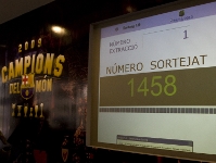Nmero de petici sortejat per a les entrades de l'Arsenal-FC Barcelona. Foto: lex Caparrs