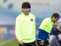 Messi back in training
