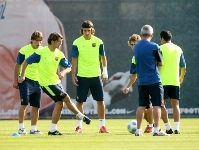 Ibrahimovic trains with the squad