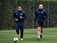 Alves back in training