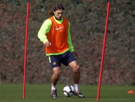 Physical work out at the Ciutat Esportiva