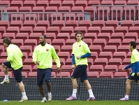 Final training session in the Camp Nou