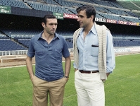 Quini y Alexanko, en el Camp Nou, el 25 de junio de 1980. Fotos: archivo FCB.