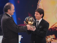 Messi picks up the Ballon d'Or