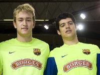 Gonzalo Prez de Vargas i Beto Miralles, dos dels seleccions per a l'Europeu jnior (Foto: lex Caparrs)