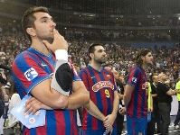 Decepción entre los jugadores del Barça Borges. Fotos: Àlex Caparrós - FCB.