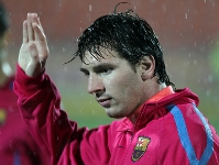 Messi, protagonista del entrenamiento en Kazn. Fotos: Miguel Ruiz - FCB.