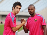 Abidal and Oier, the only two survivors