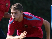 Ilie Sánchez, en una imatge del primer entrenament del Barça 2010-11. Fotos:Miguel Ruiz