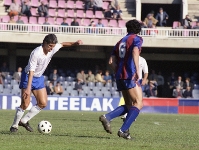 Imatge del partit entre el filial i el Tenerife, que va acabar amb la derrota dels blaugranes per 0-3. Fotos: arxiu Seguí/FCB.