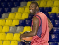 El somriure de Mickeal, bon smptoma per a l'equip (Fotos: Arxiu - FCB)