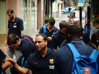 El Regal Barça, en su llegada a Canarias Fotos: FCB