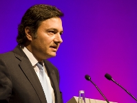 Ferran Garcia, responsable de KPMG, que ha presentat les conclusions de la Due Dilligence. Foto: lex Caparrs-FCB