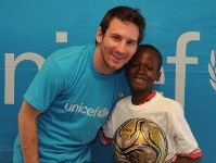 Messi, en Haití